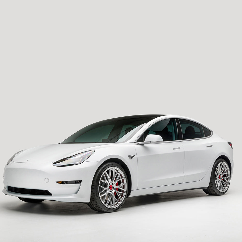 20" Vorsteiner V-FF 107 Silver Forged Concave Wheels Rims Fits Tesla Model Y