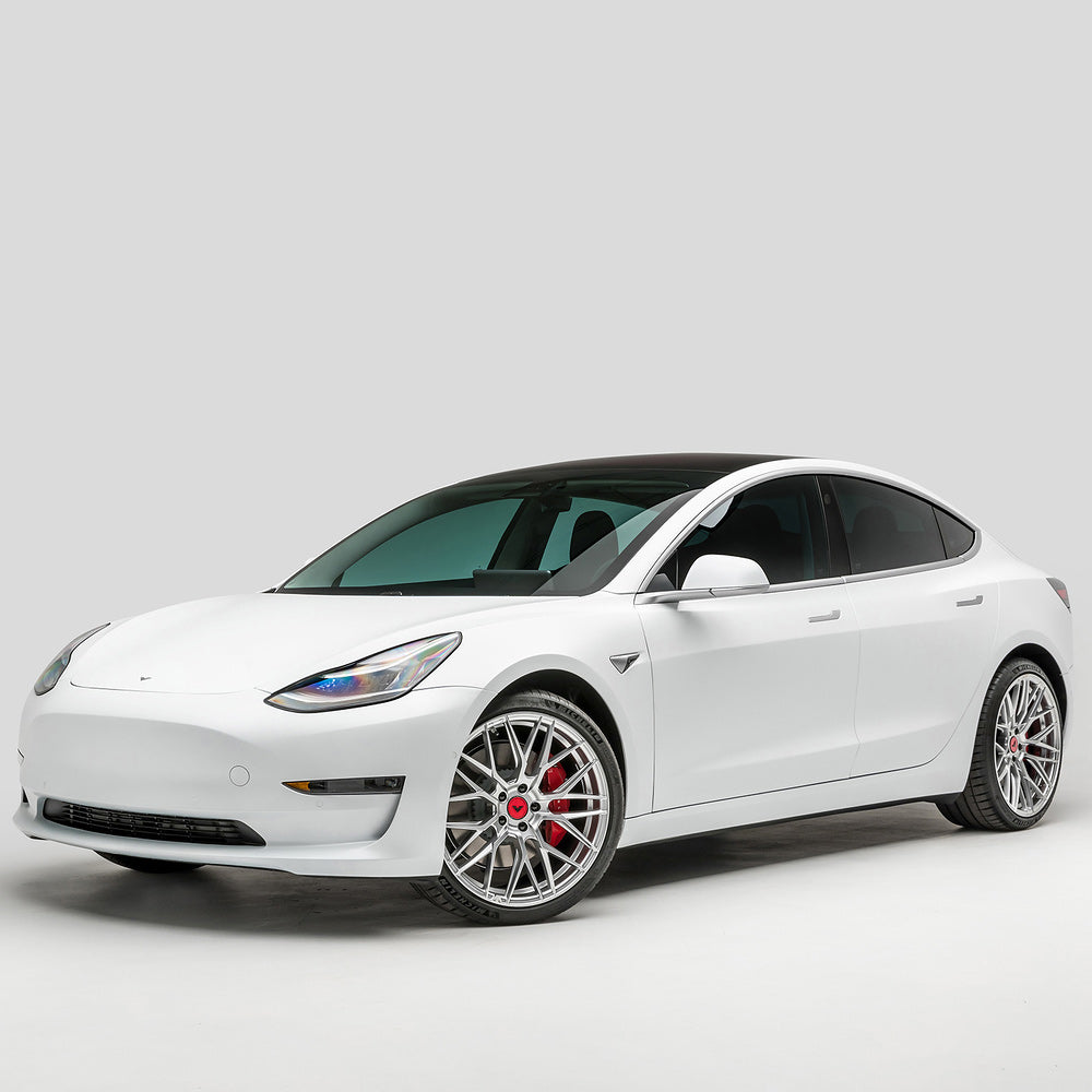 20" Vorsteiner V-FF 107 Silver Forged Concave Wheels Rims Fits Tesla Model Y