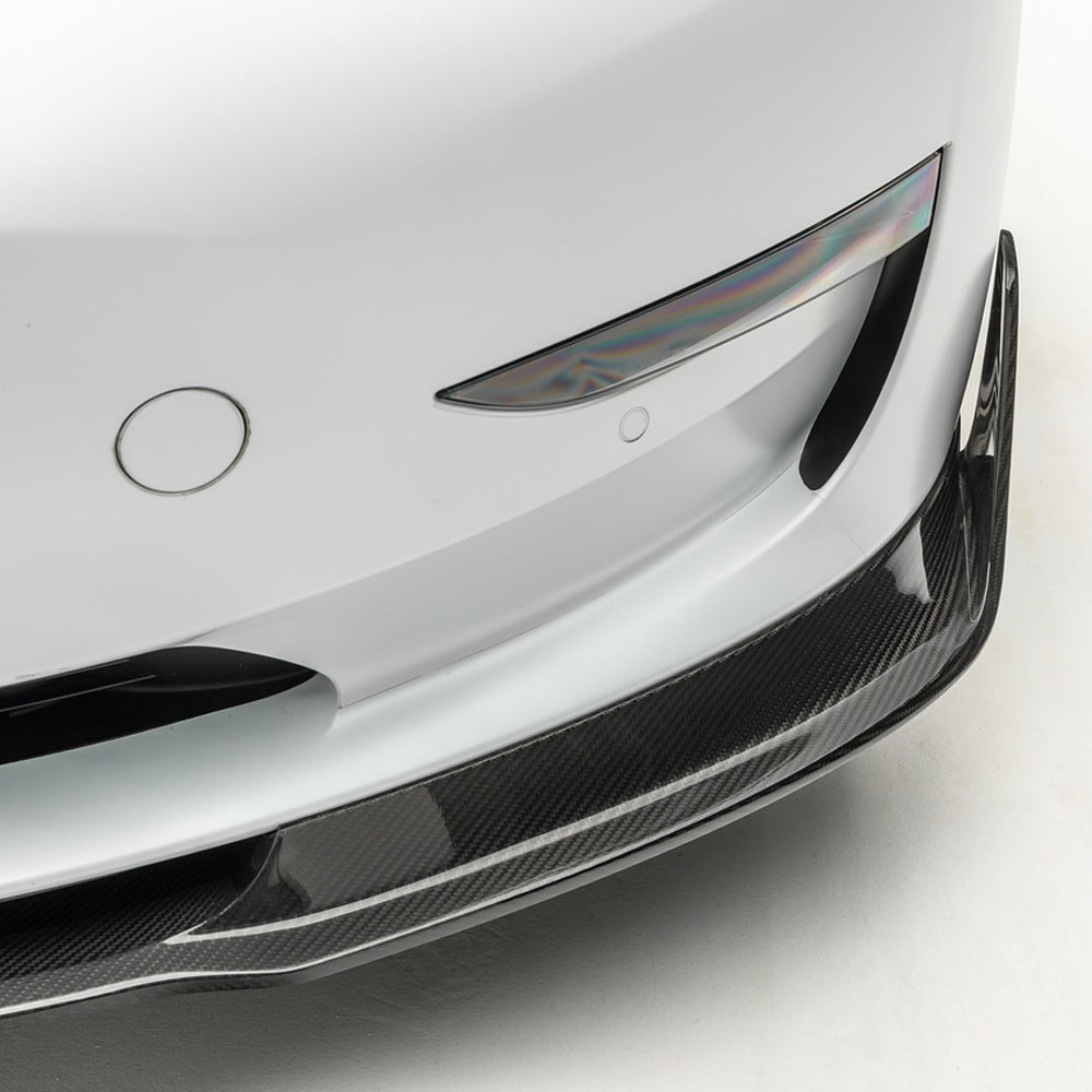 Vorsteiner Aero Volta Front Spoiler Carbon Fiber 2x2 Glossy Fits Tesla Model 3