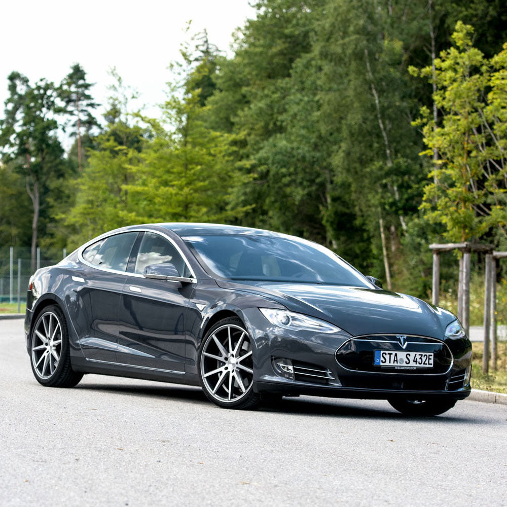 19" Vossen VFS-1 Silver 19x8.5 19x9.5 Forged Wheels Rims Fits Tesla Model 3