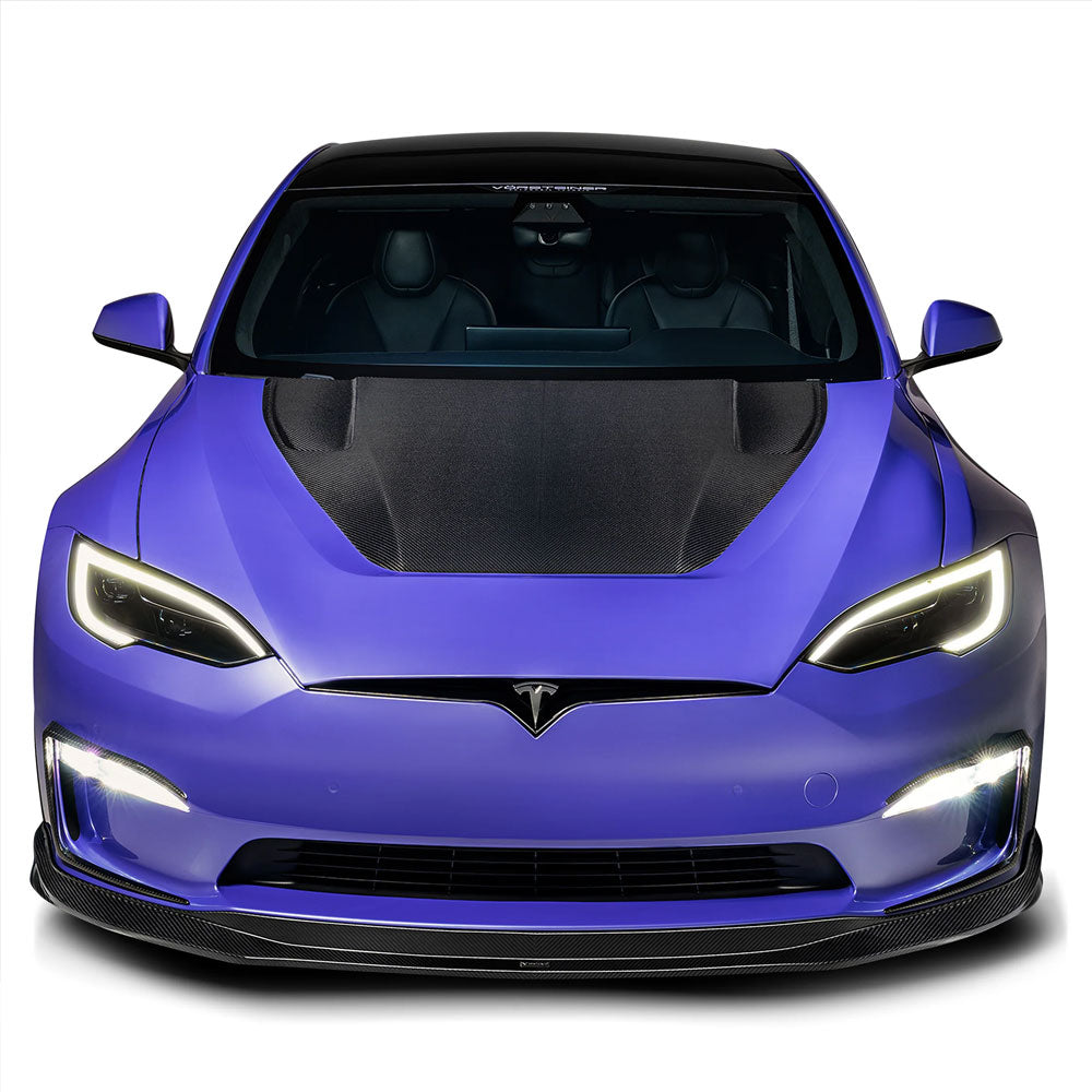 Vorsteiner Aero VRS Hood Carbon Fiber 2x2 Glossy Fits Tesla Model S Plaid