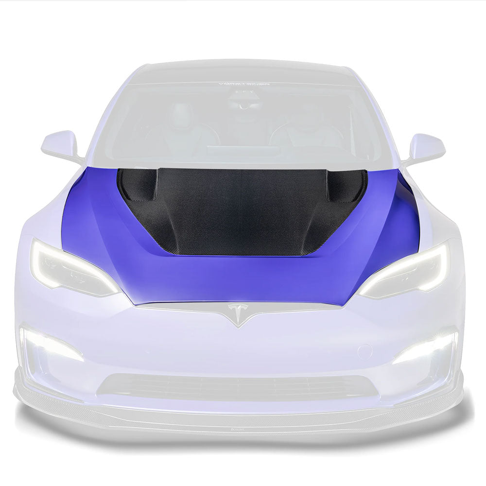 Vorsteiner Aero VRS Hood Carbon Fiber 2x2 Glossy Fits Tesla Model S Plaid