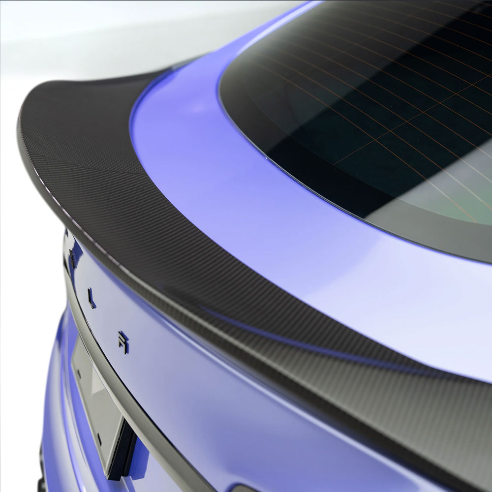 Vorsteiner Aero VRS Decklid Spoiler Carbon Fiber 2x2 Glossy Fits Tesla S Plaid