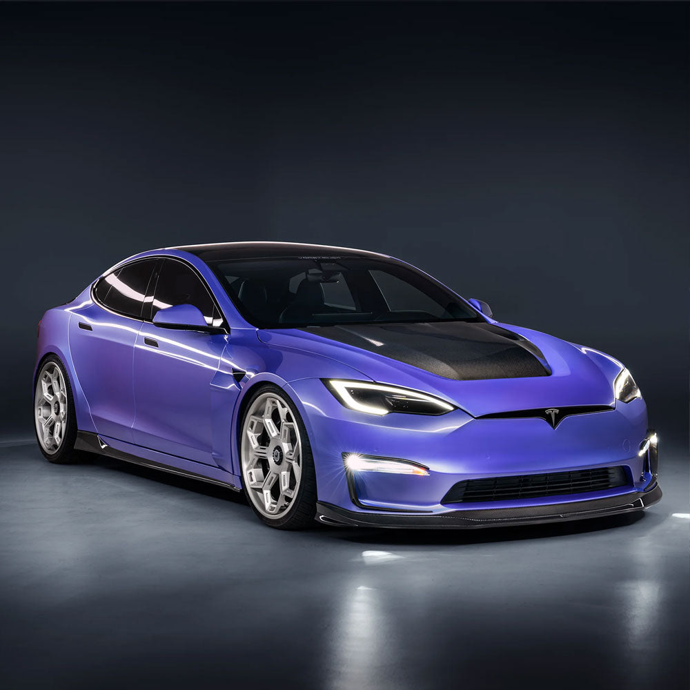 Vorsteiner Aero VRS Hood Carbon Fiber 2x2 Glossy Fits Tesla Model S Plaid