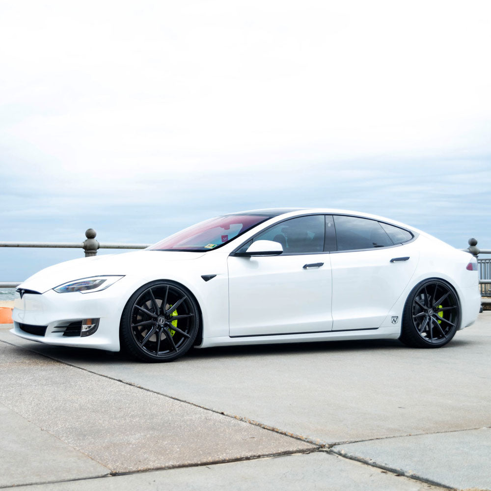 19" Vossen HF3 Black 19X8.5 19X9.5 1411 Concave Wheels Rims Fits Tesla Model 3