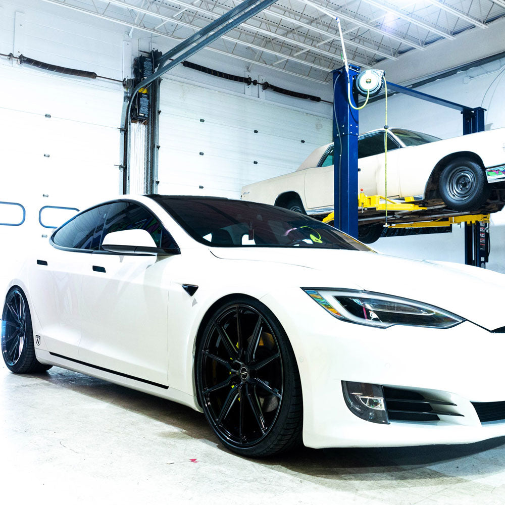 19" Vossen HF3 Black 19X8.5 19X9.5 1411 Concave Wheels Rims Fits Tesla Model 3