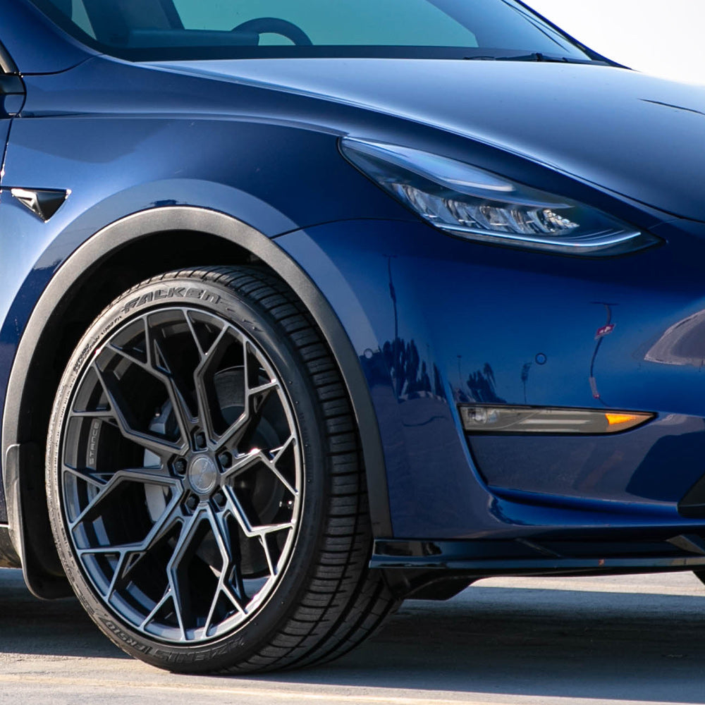 19" Stance SF10 Gunmetal Forged Concave Wheels Rims Fits 2017-2022 Tesla Model 3
