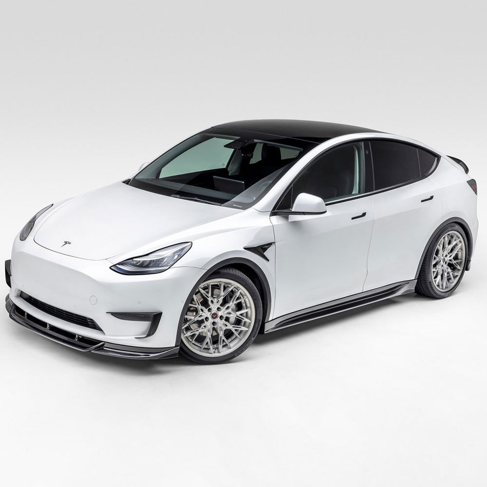 Vorsteiner Aero Side Skirts Carbon Fiber 2x2 Glossy Fits Tesla Model Y