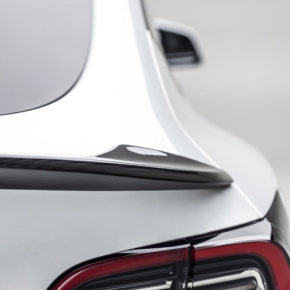 Vorsteiner Aero Decklid Spoiler Carbon Fiber 2x2 Glossy Fits Tesla Model Y