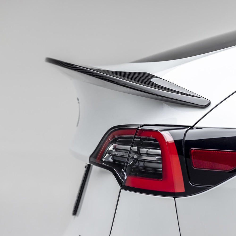 Vorsteiner Aero Decklid Spoiler Carbon Fiber 2x2 Glossy Fits Tesla Model Y