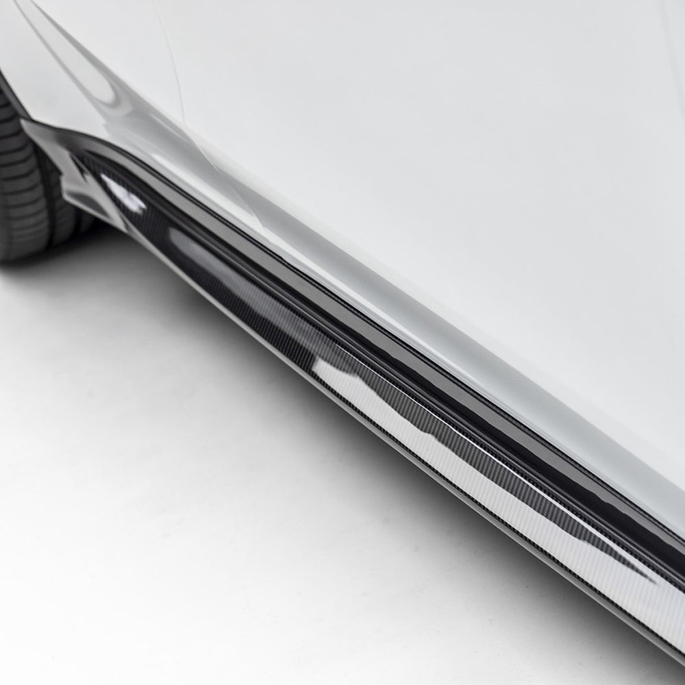 Vorsteiner Aero Side Skirts Carbon Fiber 2x2 Glossy Fits Tesla Model Y