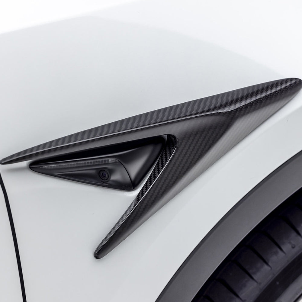 Vorsteiner Aero Add On Fender Vents Carbon Fiber 2x2 Glossy Fits Tesla Model Y