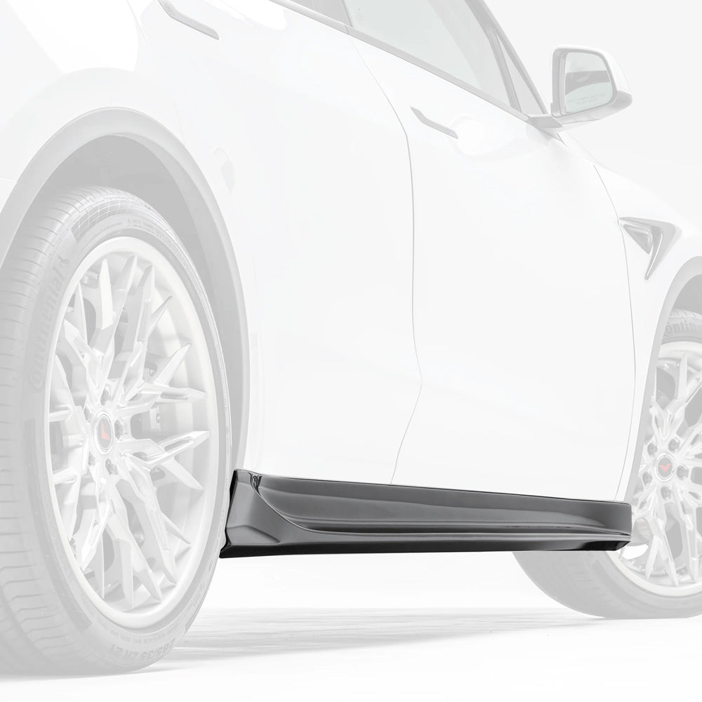 Vorsteiner Aero Side Skirts Carbon Fiber 2x2 Glossy Fits Tesla Model Y