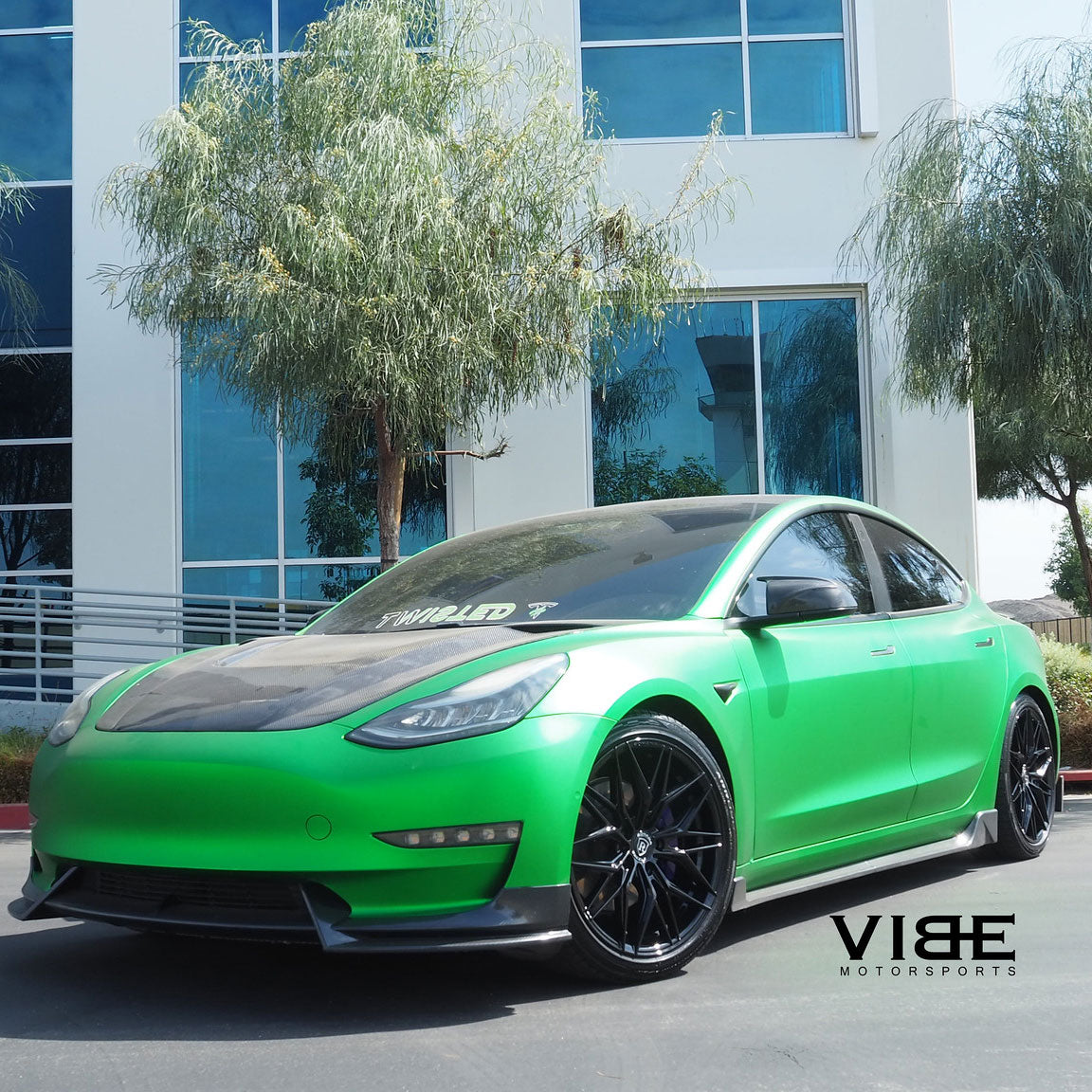 19" Rohana RFX17 Black Forged Concave Wheels Rims Fits Tesla Model 3