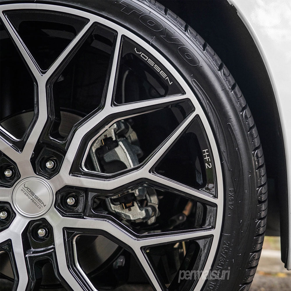 20" Vossen HF2 Black 20X8.5 20X9 1198 Concave Wheels Rims Fits Tesla Model S