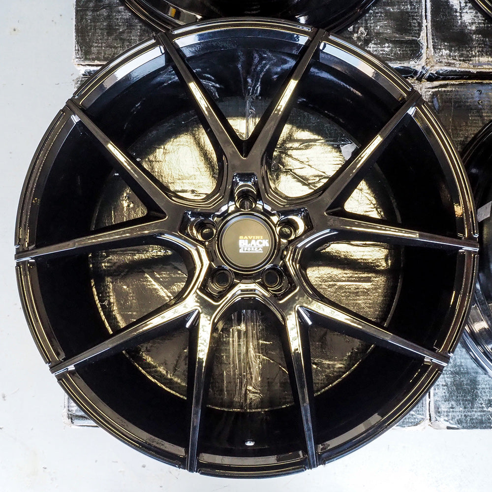 21" SAVINI BM14 GLOSS BLACK CONCAVE WHEELS RIMS FITS DODGE CHALLENGER CHARGER