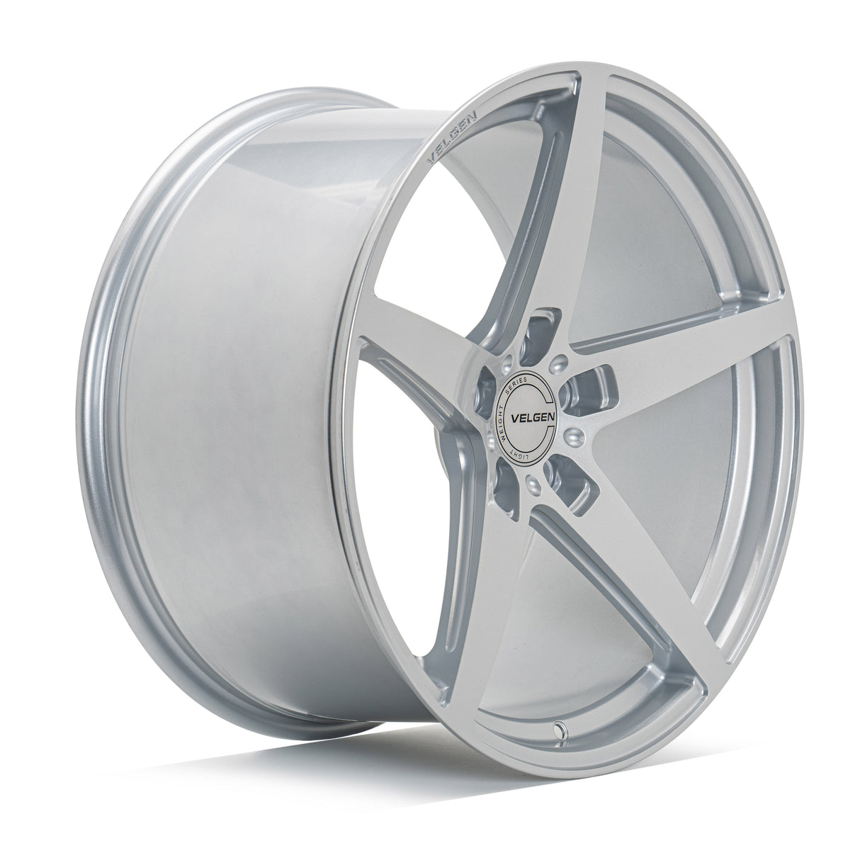 20" Velgen Classic5 Gloss Silver Concave Wheels Rims Fits Ford Mustang GT