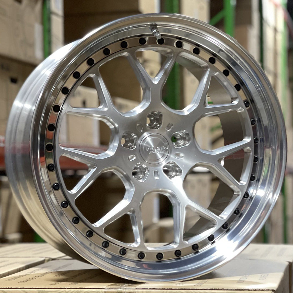 20" Velgen SL7 Silver 20x9.5 20x11 Full Forged Wheels Rims Fits Toyota Supra