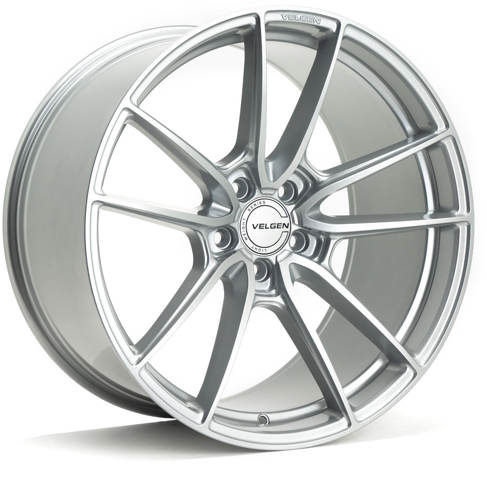 19" Velgen VF5 Gloss Silver 19x10 19x11 Concave Wheels Rims Fits Ford Mustang GT