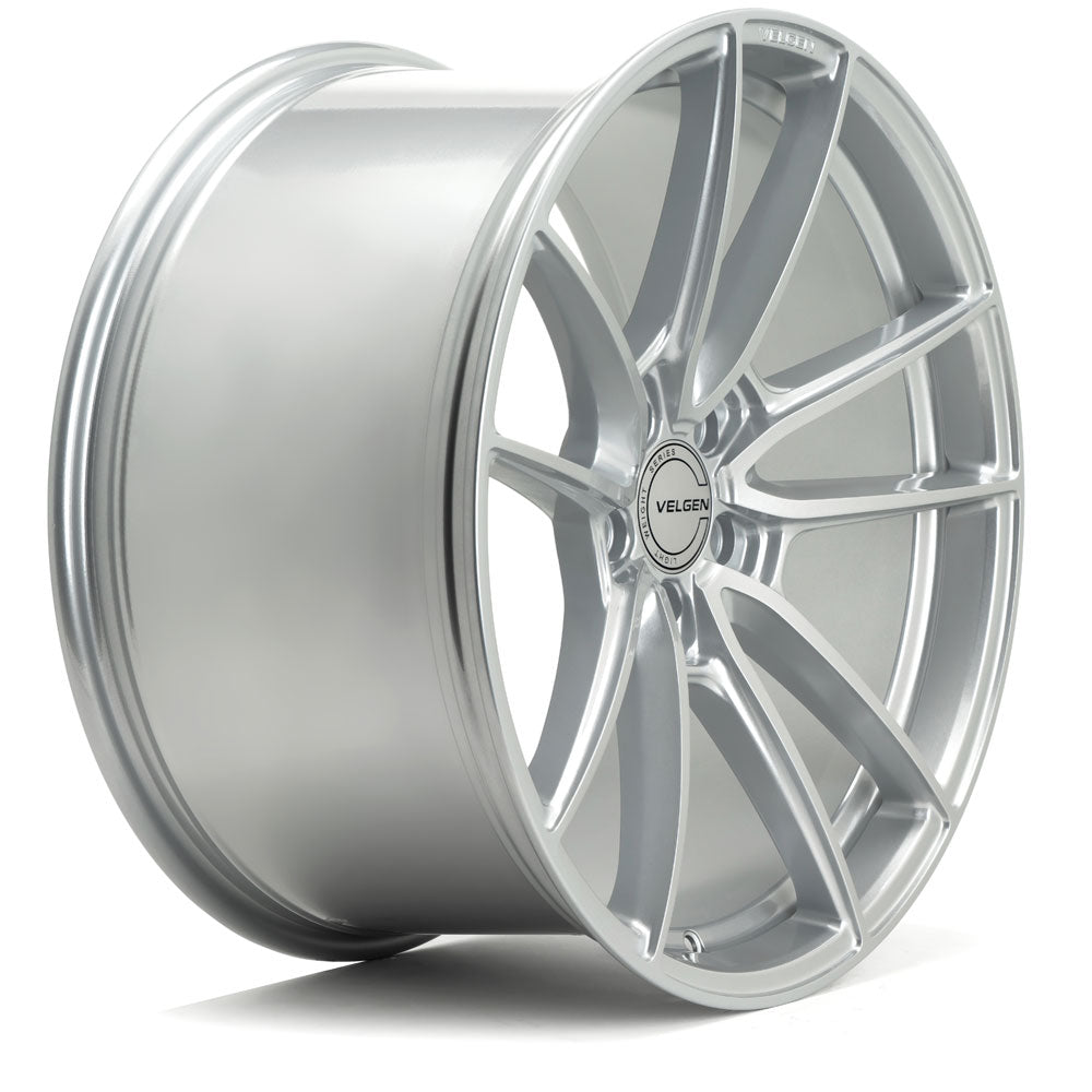 19" Velgen VF5 Gloss Silver 19x10 19x11 Concave Wheels Rims Fits Ford Mustang