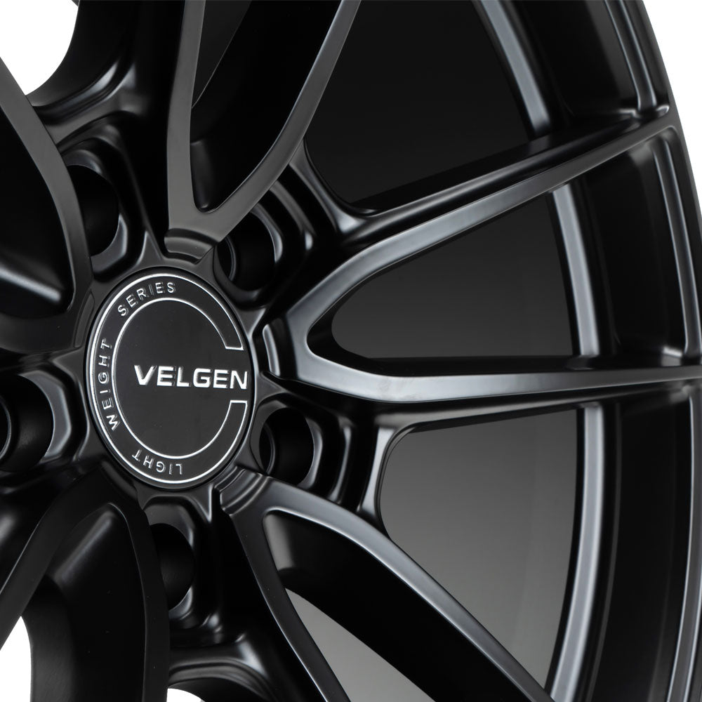 19" Velgen VF5 Satin Black 19x9.5 19x10.5 Concave Wheels Rims Fits Tesla Model 3