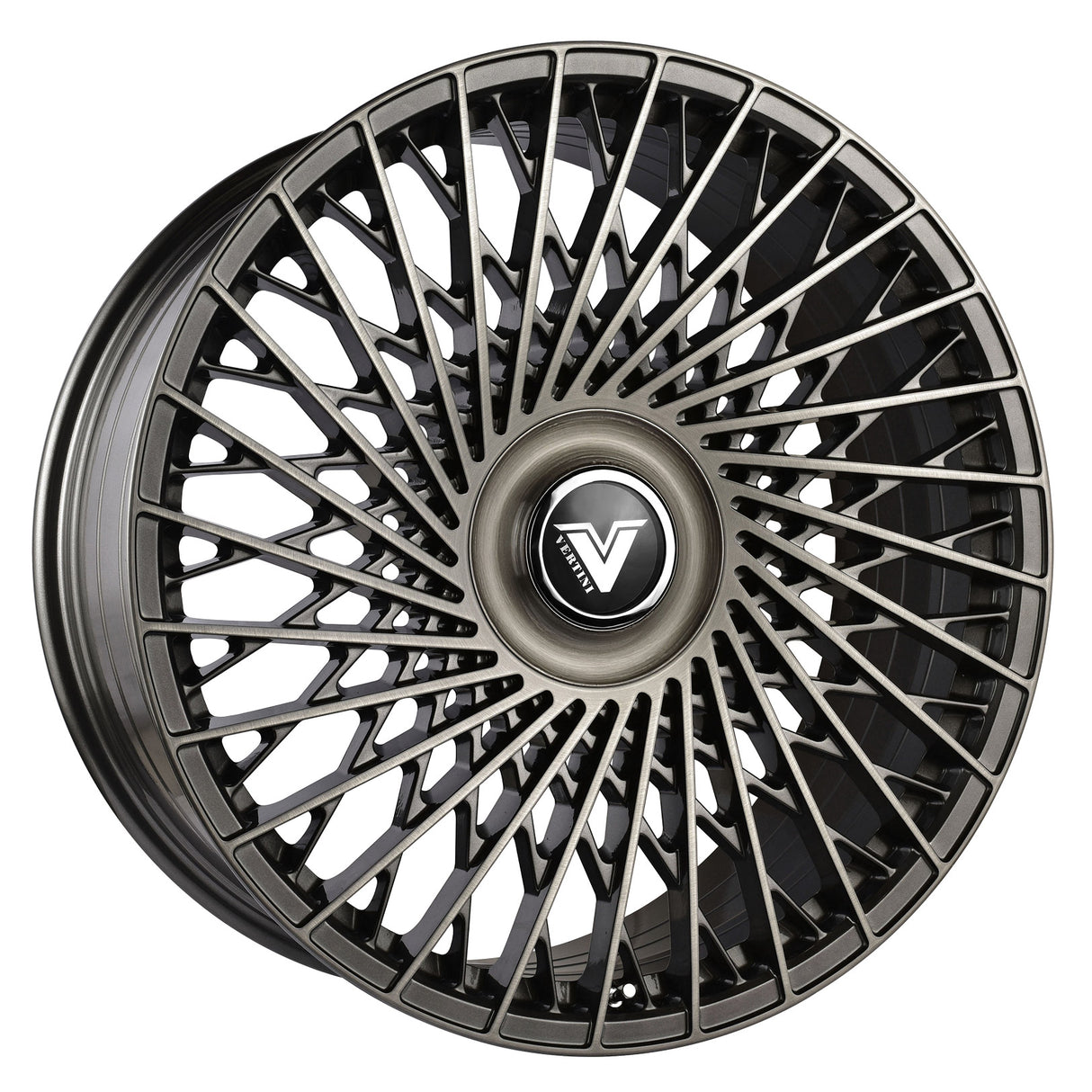 Vertini Luxury VL2 24x10 24x10 Brushed Dual Gunmetal Wheels