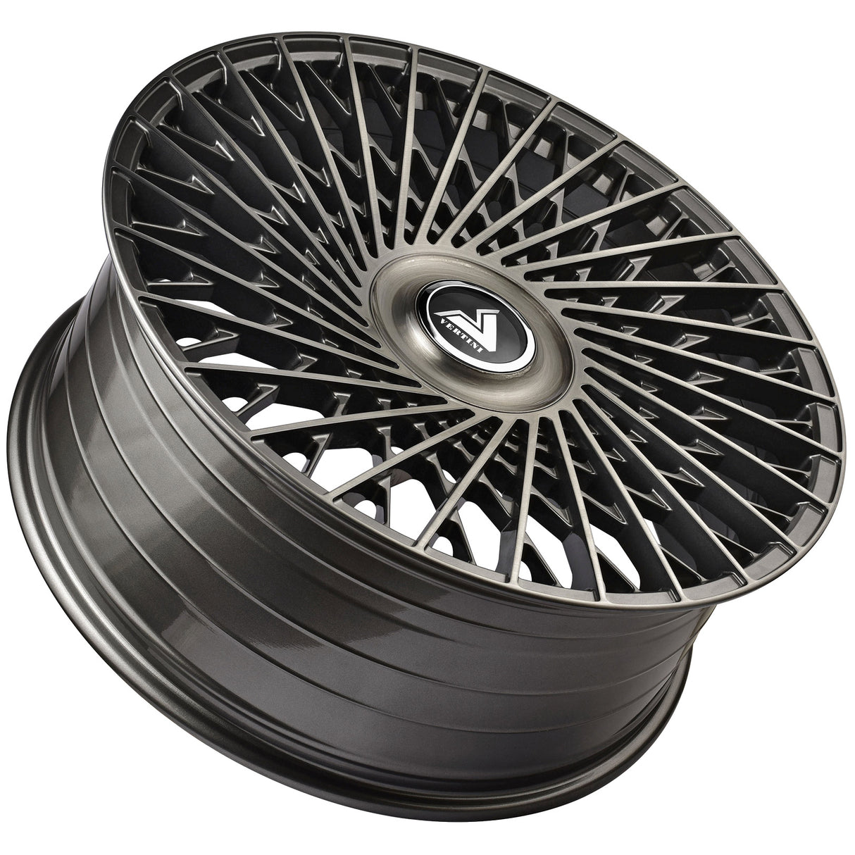 Vertini Luxury VL2 24x10 24x10 Brushed Dual Gunmetal Wheels