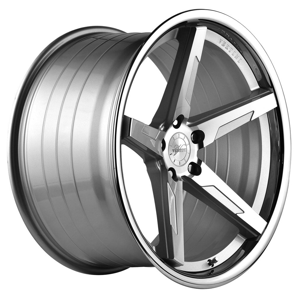 20" Vertini RFS1.7 Silver 20x9 20x10.5 Wheels Rims Fits Benz SL500 SL550 SL63