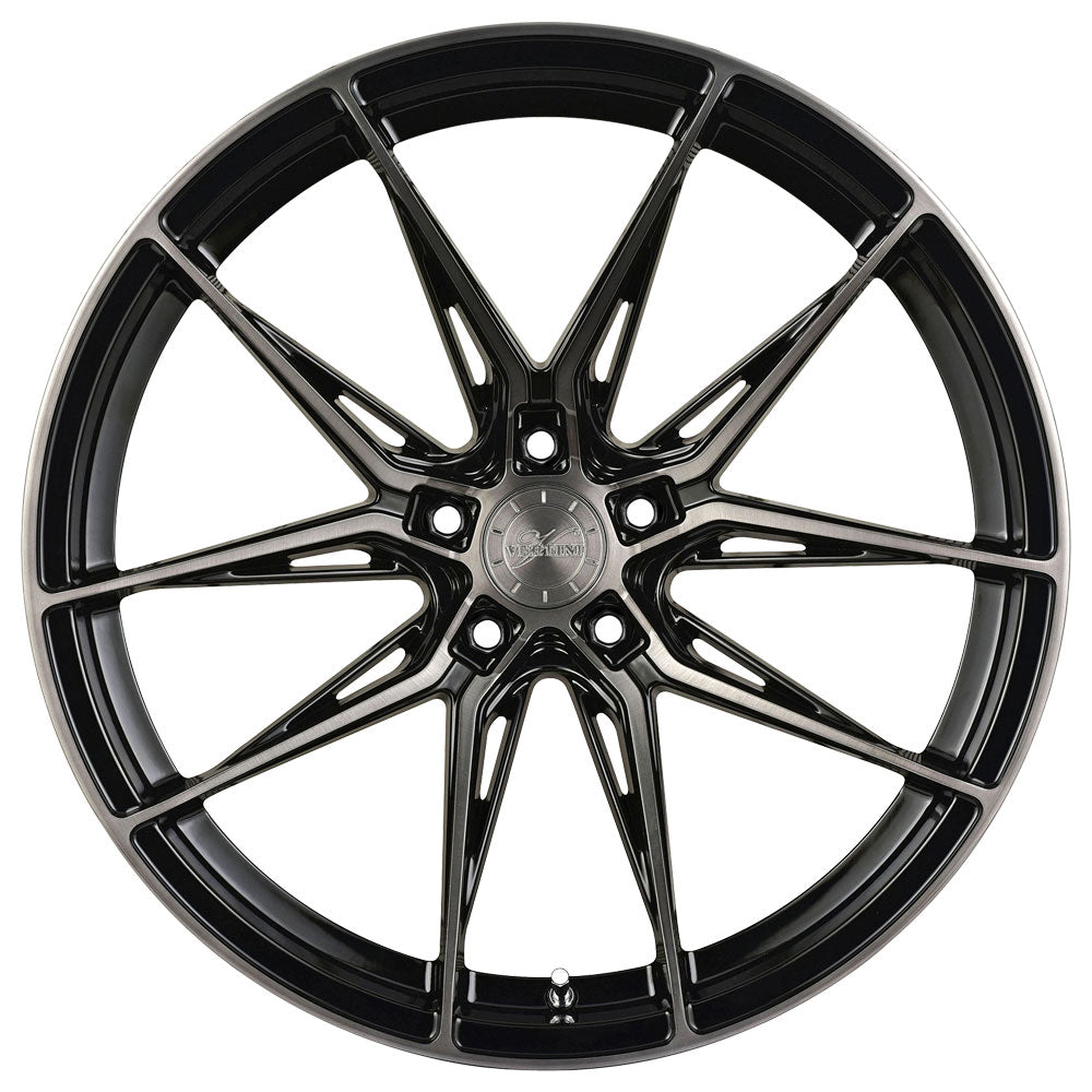 20" Vertini RFS1.8 Black 20x9 Forged Concave Wheels Rims Fits Volkswagen Passat