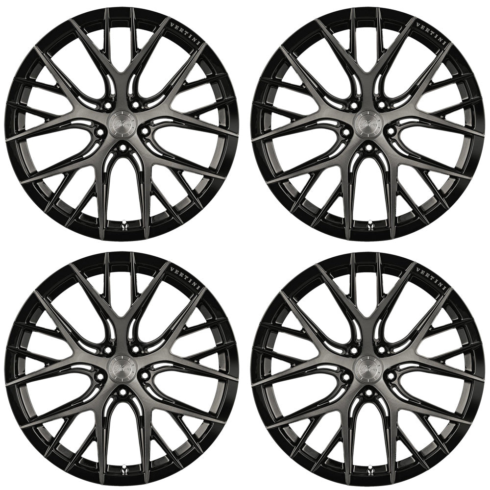 20" Vertini RFS2.1 Black Forged Concave Wheels Rims Fits Mercedes SL 500 55 63