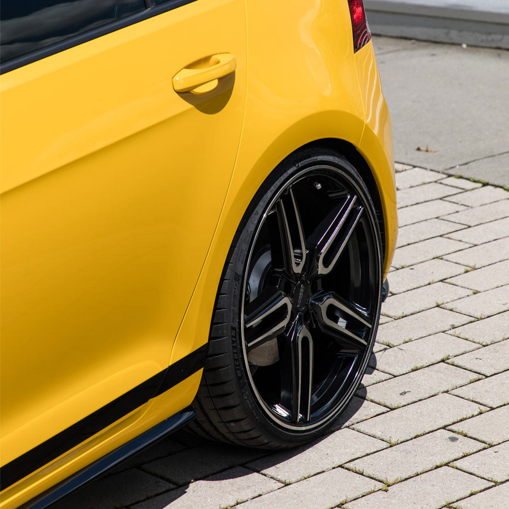 20" Vossen HF1 Black 20x8.5 20x11 1223 Concave Wheels Rims Fits Porsche Panamera