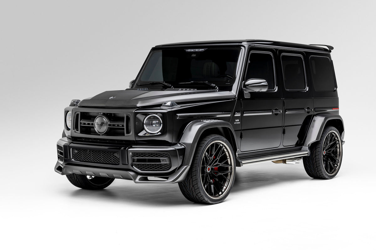 Vorsteiner Bonnet Glossy Carbon Fiber PP 2x2 Fits Mercedes G63 AMG