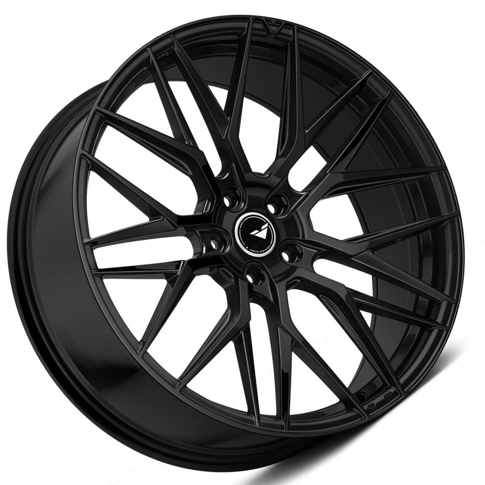 22" Vorsteiner VFF 107 Black Concave Forged Wheels Rims Fits Porsche Cayenne