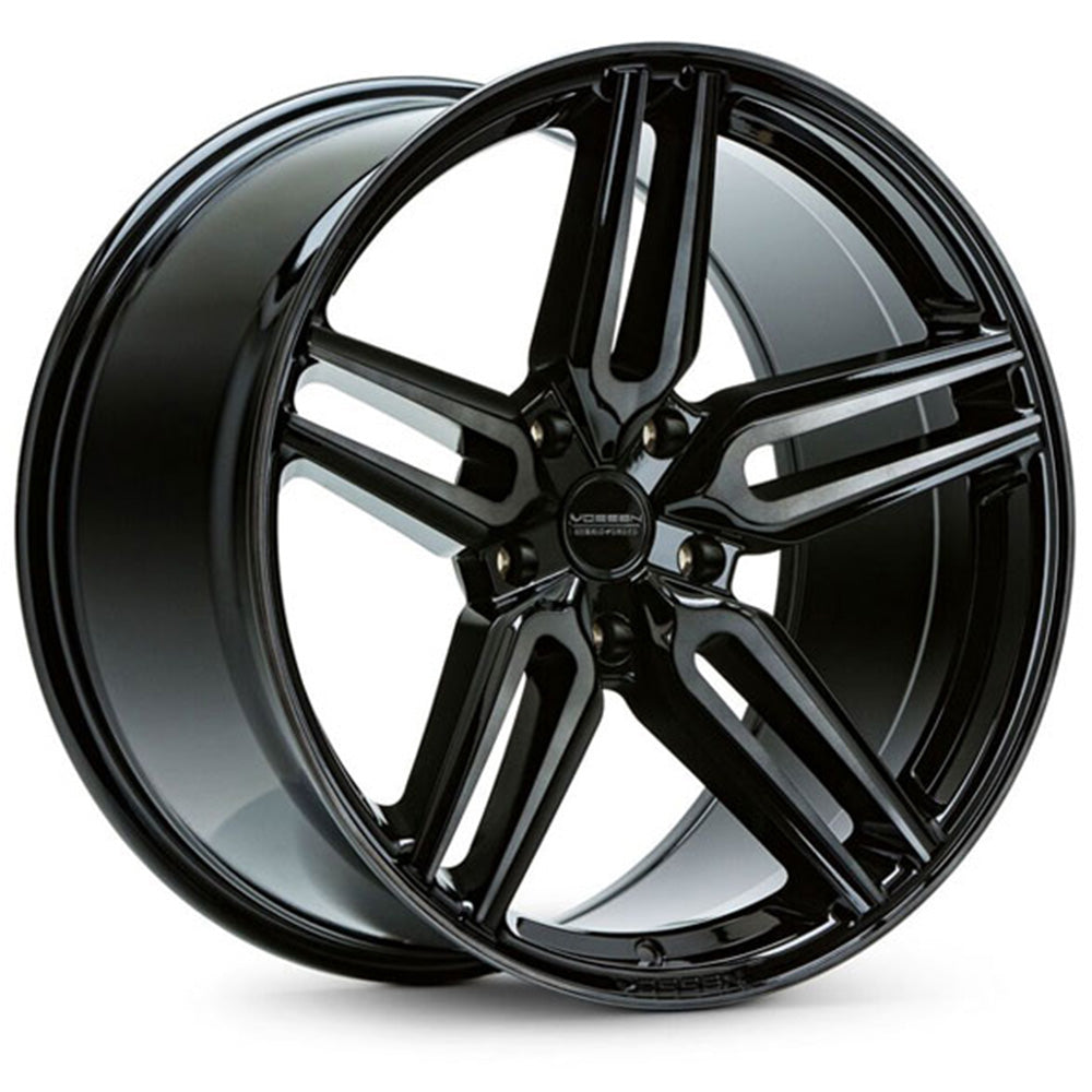 19" Vossen HF1 Black 19x8.5 19x10 1103 Concave Wheels Rims Fits Infiniti G37 G37