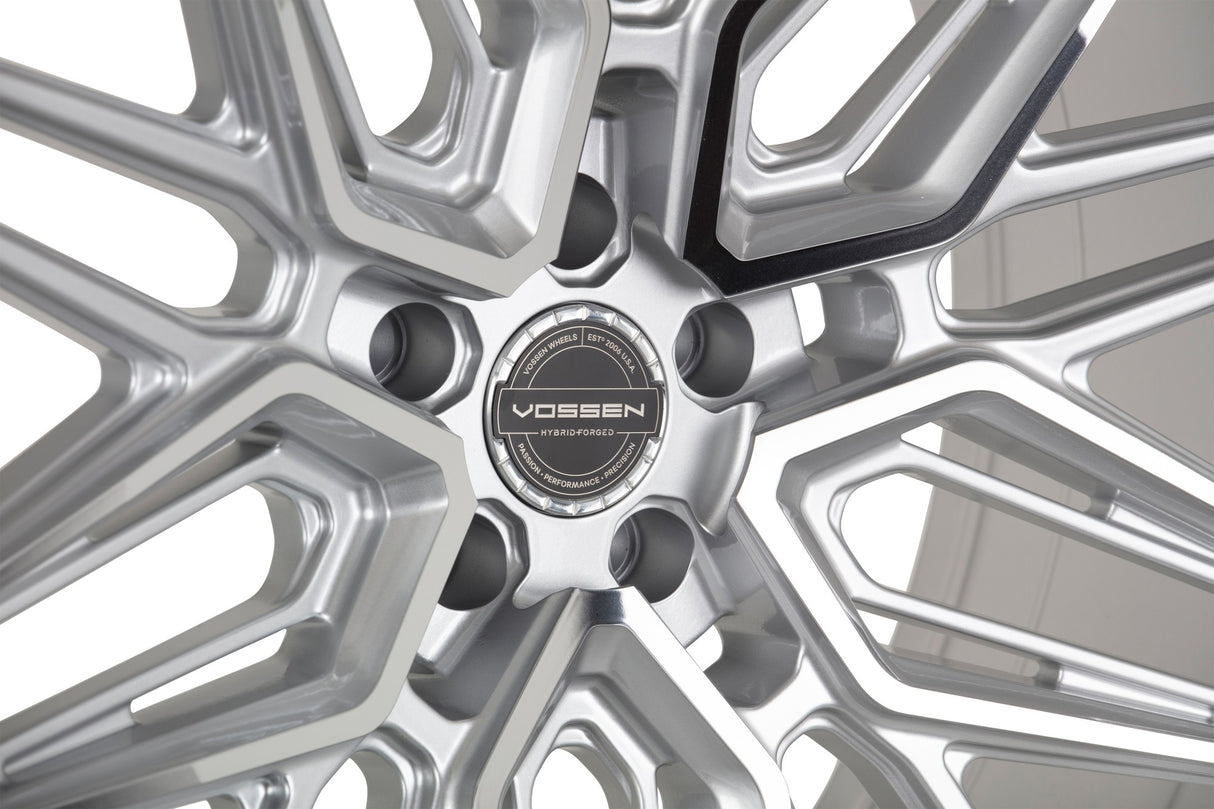 19" Vossen HF7 Silver Polished 19x8.5 19x9.5 Wheels Fits Mercedes C250 C300 C400