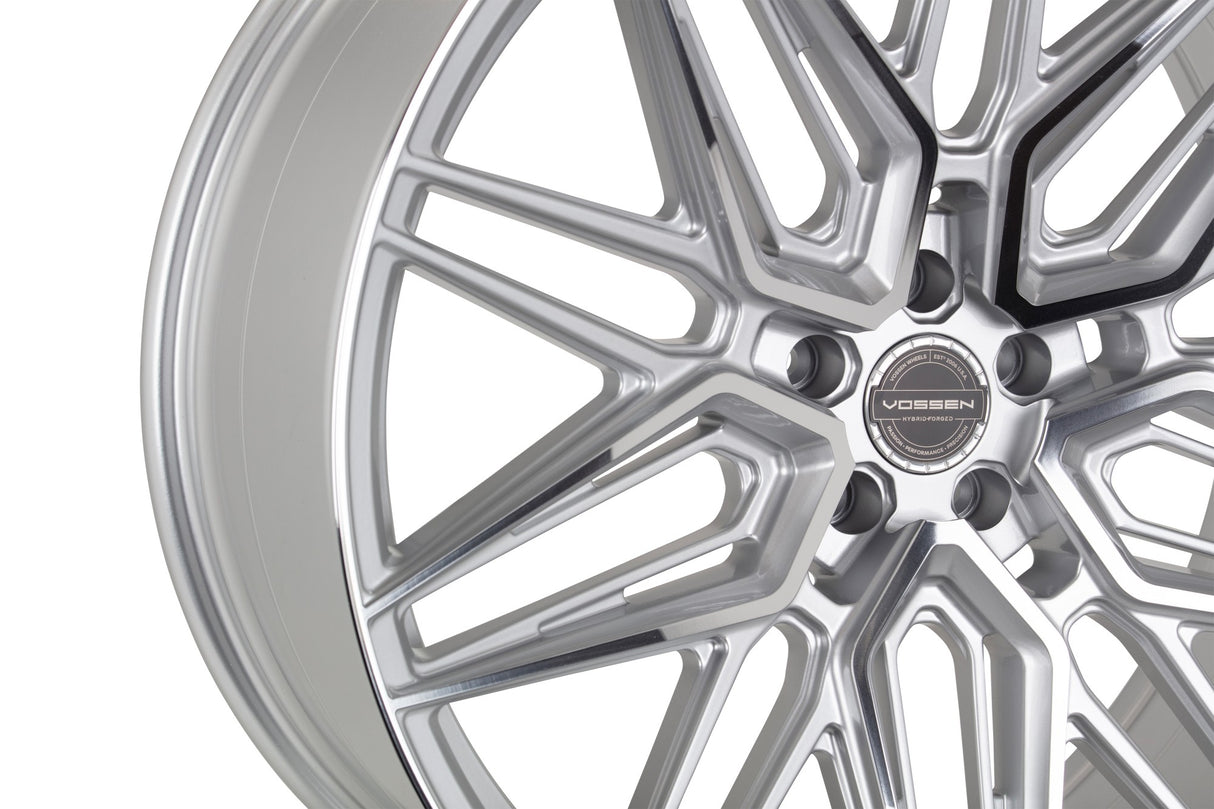 19" Vossen HF7 Silver Polished 19x8.5 Concave Wheels Rims Fits Audi S4