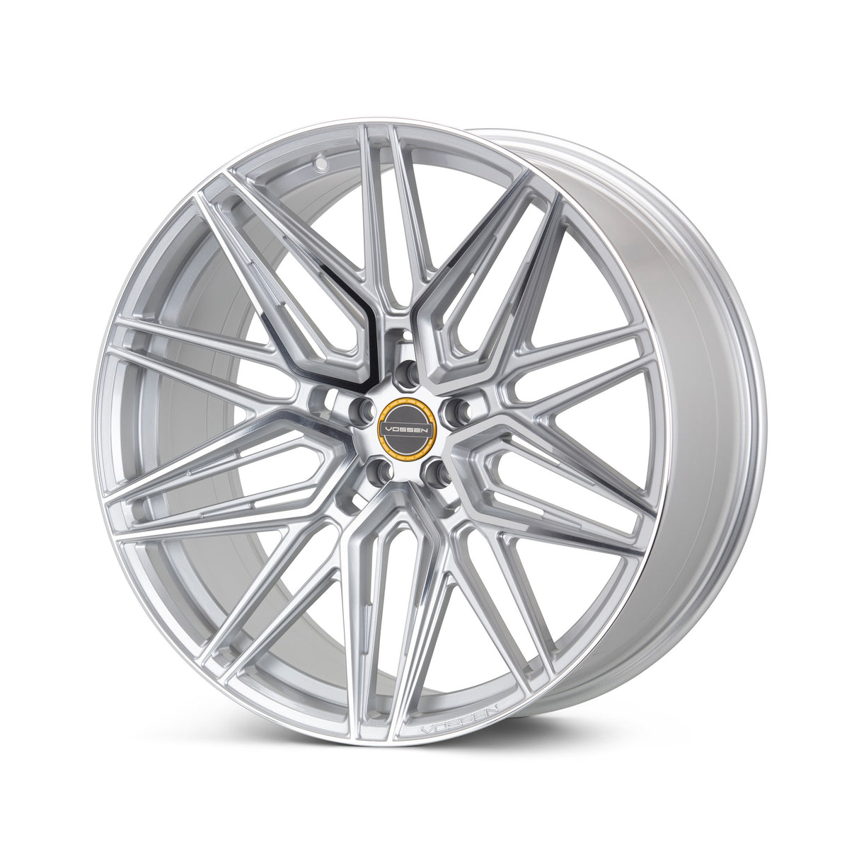 19" Vossen HF7 Silver Polished 19x8.5 Concave Wheels Rims Fits Audi S6