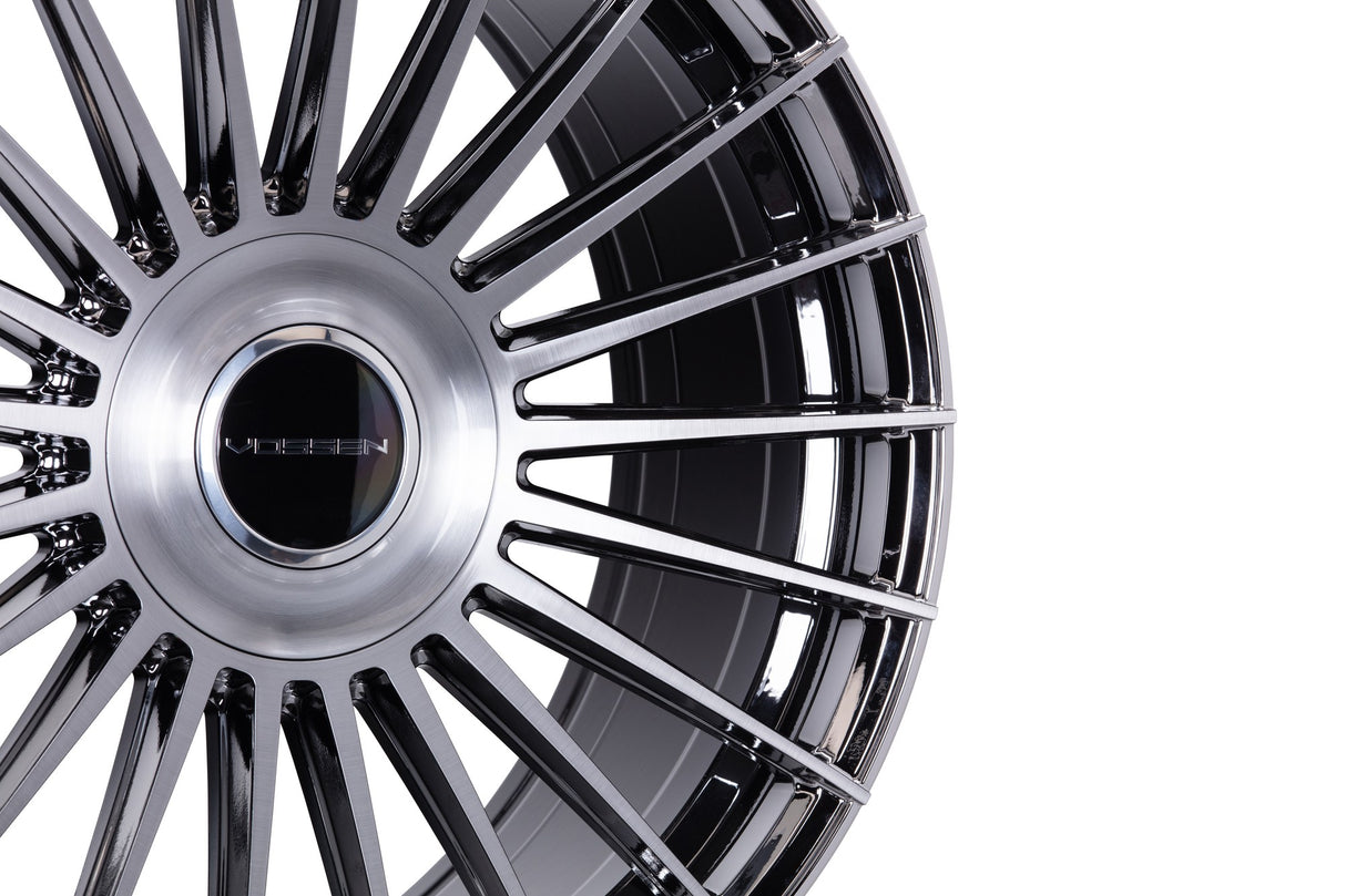 24" Vossen HF8 EMC Polished / Brushed 24x10 Wheels Fits Lexus LX600 LX700h