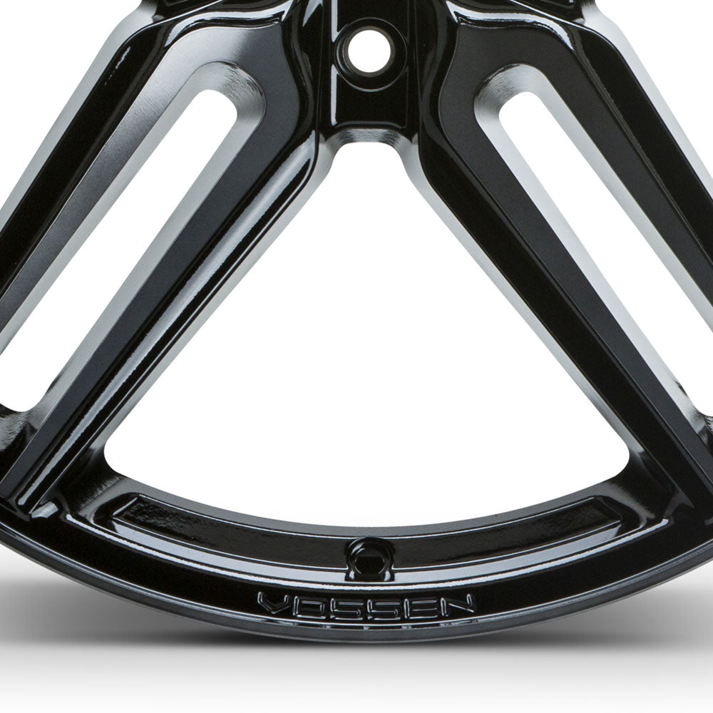 20" Vossen HF1 Black 20x8.5 20x8.5 1033 Concave Wheels Rims Fits GMC Savana 2500