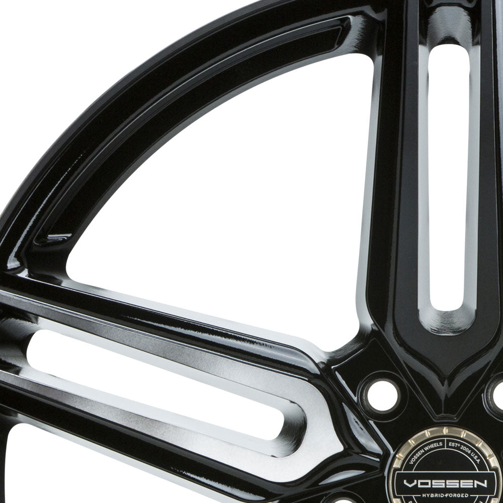 20" Vossen HF1 Black 20x8.5 20x8.5 1033 Concave Wheels Rims Fits GMC Savana 2500