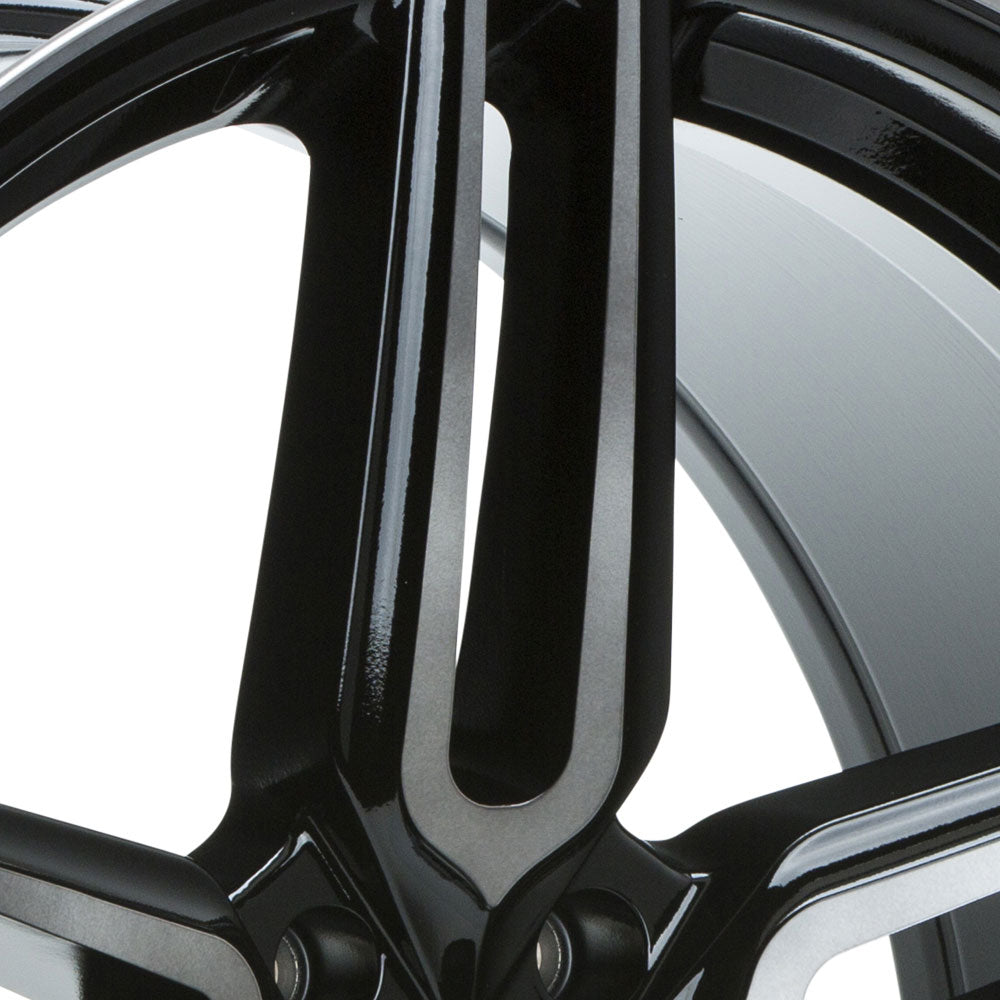 20" Vossen HF1 Black 20x8.5 20x8.5 1033 Concave Wheels Rims Fits GMC Savana 2500