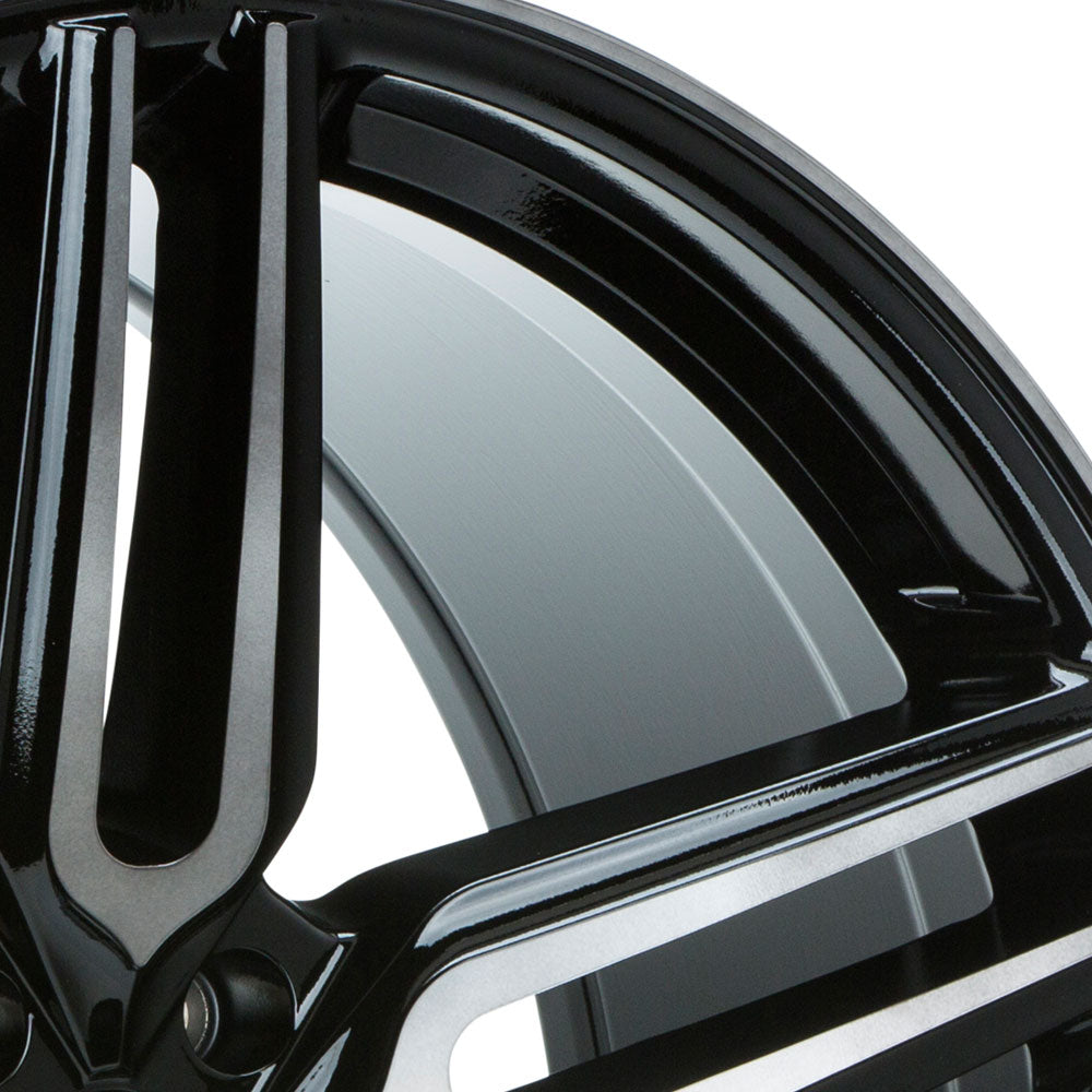 20" Vossen HF1 Black 20x8.5 20x8.5 1033 Concave Wheels Rims Fits GMC Savana 2500