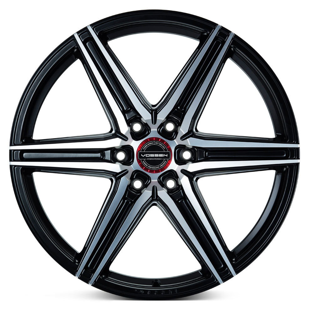 24" Vossen HF6-2 Brushed Matte Black 24x10 Wheels Fits Ford F150 2021 and Up