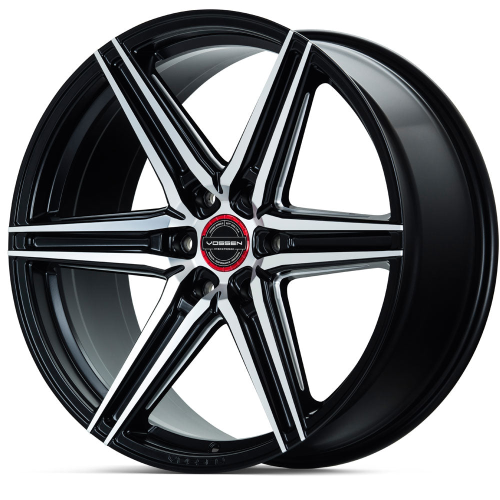 24" Vossen HF6-2 Brushed Matte Black 24x10 Wheels Fits Toyota Sequoia 3rd Gen