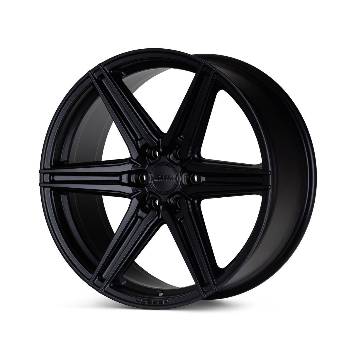22" Vossen HF6-2 Satin Black 22x9.5 Concave Wheels Rims Fits Chevrolet Tahoe