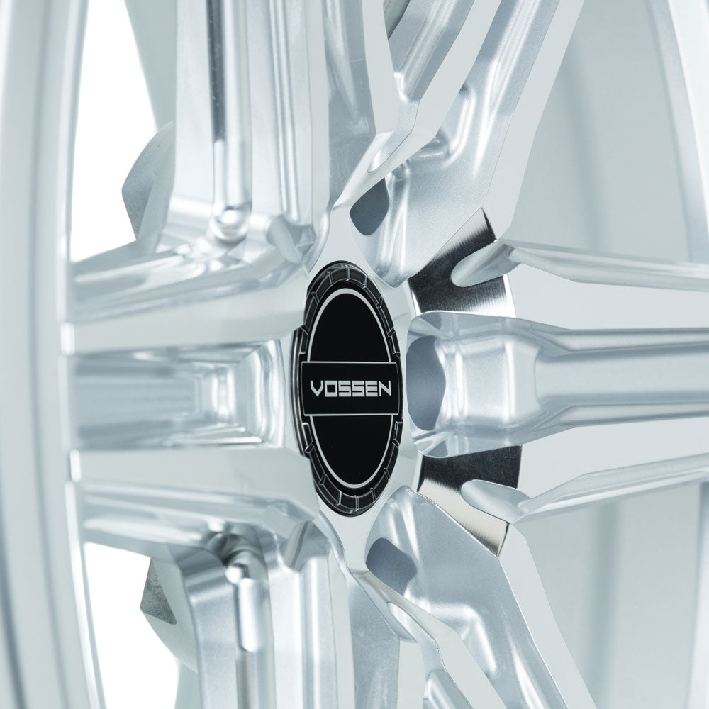 22" Vossen HF6-2 Silver Polished 22x9.5 Wheels Fits Ford F150 2021 and Up