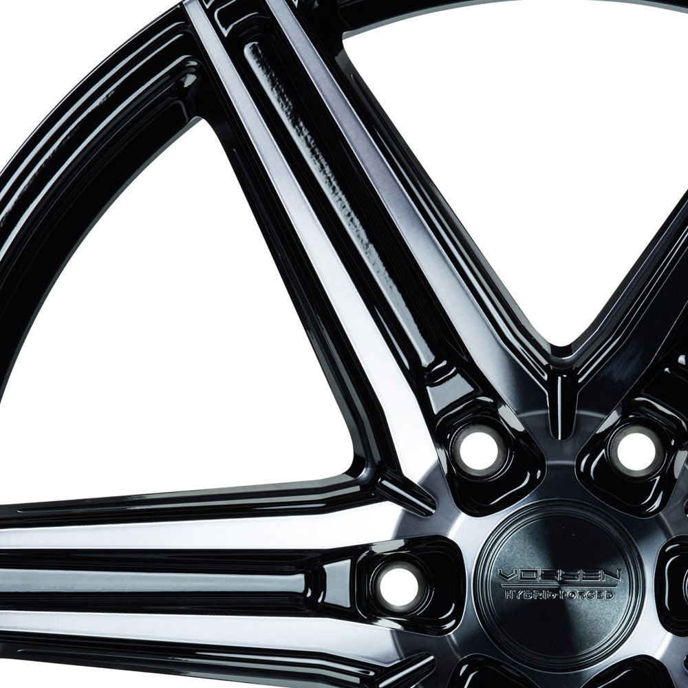24" Vossen HF6-2 Tinted Gloss Black 24x10 Wheels Fits Cadillac Escalade V