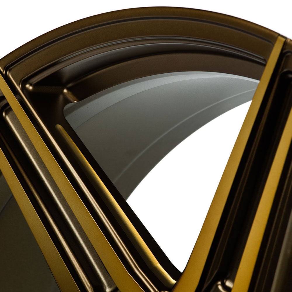 24" Vossen HF6-2 Tinted Matte Bronze 24x10 Wheels Fits Ford F150 2021 and Up