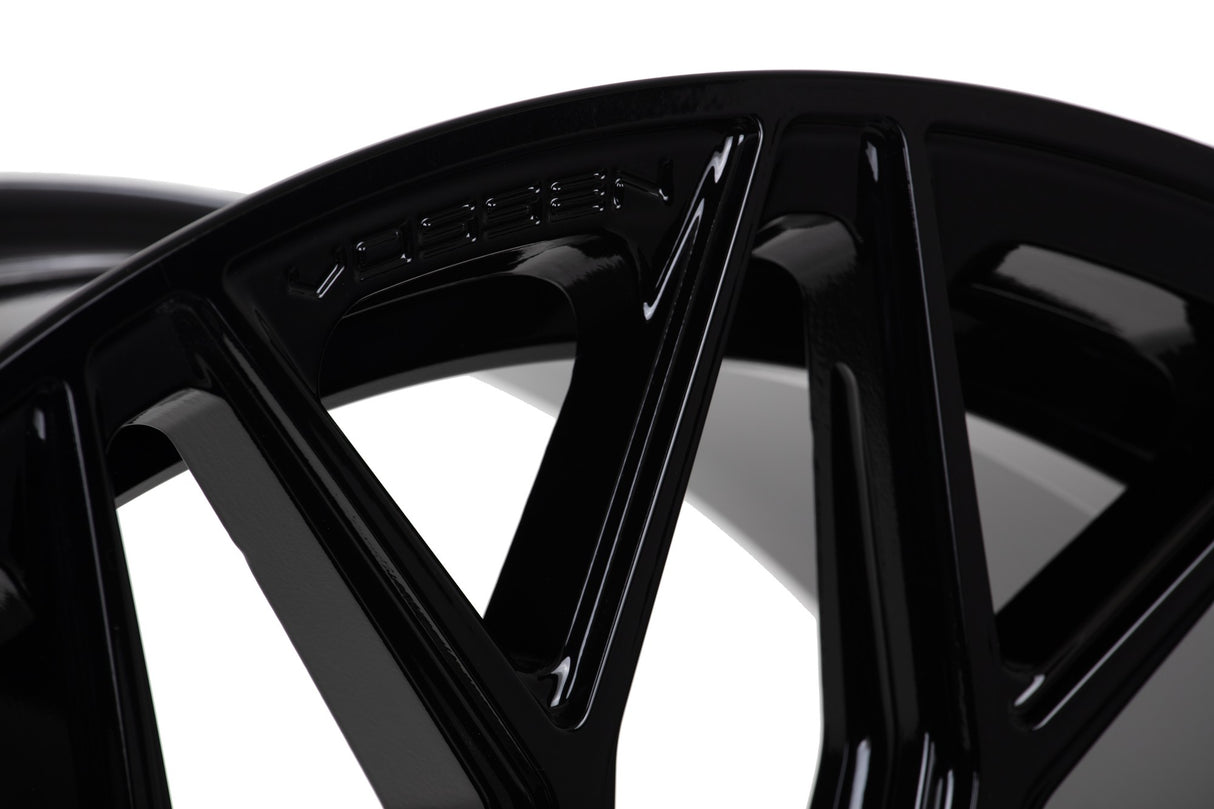 22" Vossen HF6-3 Gloss Black 22x9.5 Concave Wheels Rims Fits Cadillac Escalade
