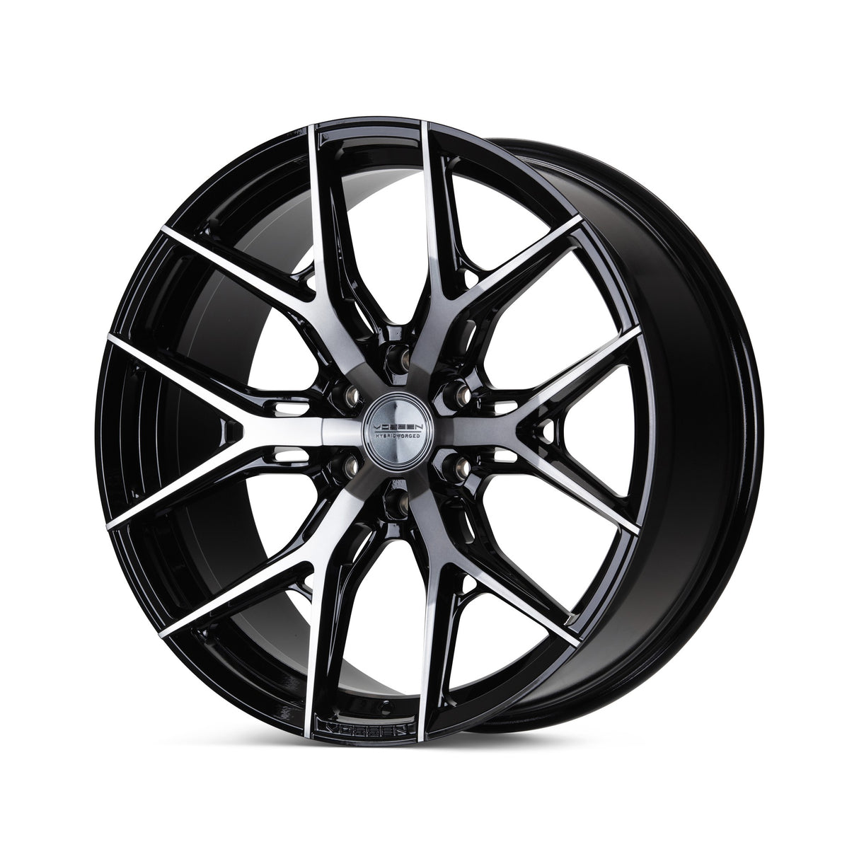 22" Vossen HF6-4 Tinted Black 22x10 Concave Wheels Rims Fits Ford F150 2015-2020